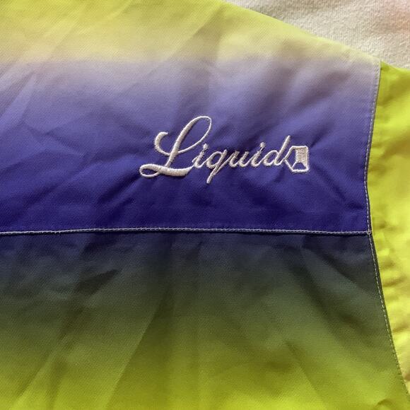 Liquid performance womens large ski snowboard winter coat jacket blue green neon - Picture 14 of 14